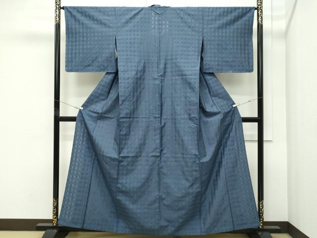 平和屋本店＊希少　沖縄県最高級織物　夏物　首里花倉織　首里織　花織・絽織・紗織　色無地　錆鼠色　伊勢丹扱い　逸品　CZAA5759s6
