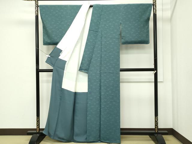 平和屋着物●極上　重要無形文化財　人間国宝　中村勇二郎　江戸小紋　麒麟　反端付き　逸品　未使用　CZAA5765s6