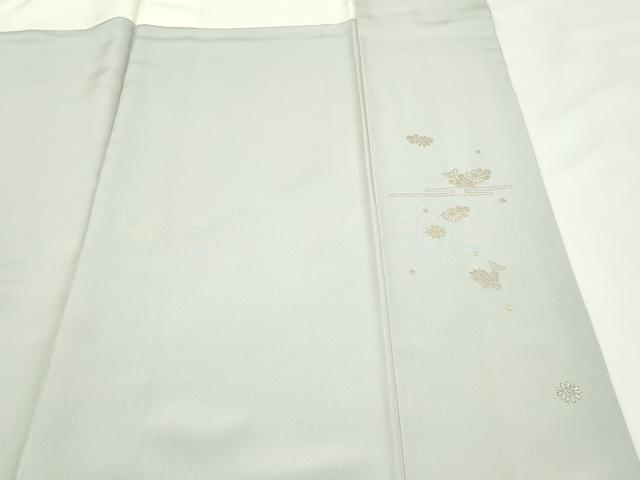 平和屋本店●極上 金彩友禅 卓越技能者・名工・和田光正 訪問着 菊楓文 暈し染め 金銀彩 蕎麦切色地 京都きもの友禅扱い 逸品 CZAA5766s6