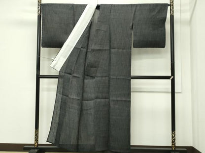 平和屋本店＊極上　夏物　重要無形文化財　本場宮古上布　立涌文様　井筒屋謹製　苧麻　たとう紙付き　逸品　CZAA5767s6