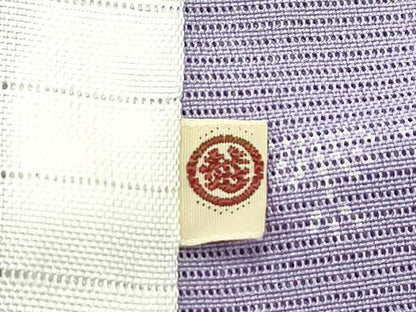 平和屋本店＊極上　夏物　人間国宝　小宮康孝　色留訪問着　江戸小紋　絽　鮫小紋柄　花鳥筏文　両面染　三越扱　逸品　未使用　CZAA5771s6