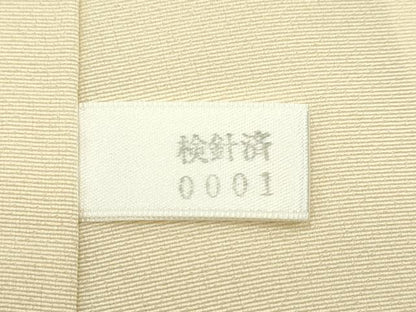 平和屋本店●極上　訪問着　友禅　駒刺繍　渡り橋松竹梅草花文　暈し染め　金彩　蜂蜜色地　逸品　未使用　CZAA5809s6
