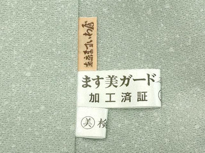 平和屋本店●極上　訪問着　中国三大刺繍　スワトウ刺繍　孔雀更紗唐草文　暈し染め　金糸　ますいわ屋扱い　逸品　CZAA5811s6