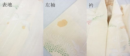 平和屋着物■夏物　付下げ　絽　草花文　逸品　DAAF2166wb