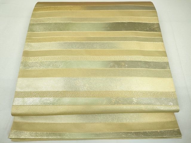 平和屋着物◎太鼓柄袋帯 横段文 金糸 引箔 逸品 DAAH4448cf