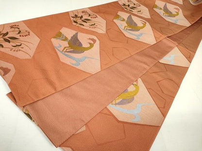 平和屋着物◎六通柄袋帯 鳳凰花文 逸品 DAAH4467cf