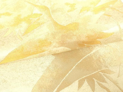 平和屋着物●六通柄袋帯 飛鶴文 金糸 引箔 正絹 逸品 DAAH7523sf