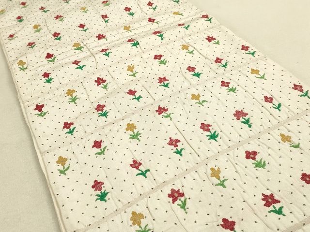 平和屋着物◎六通柄袋帯 横段花文 逸品 DAAI2616ox