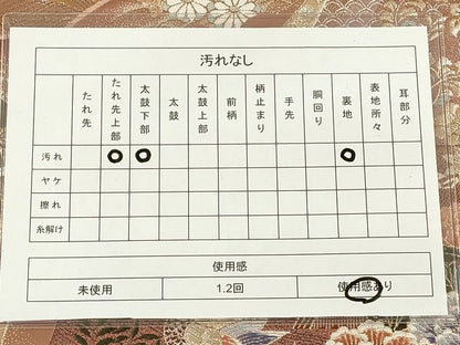 平和屋着物◎六通柄袋帯 唐織 冊子花鳥文 逸品 DAAI2651ox
