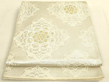 平和屋着物◎六通柄袋帯 正倉院花文 金銀糸 逸品 DAAI2657ox