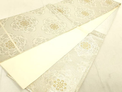 平和屋着物◎六通柄袋帯 正倉院花文 金銀糸 逸品 DAAI2657ox