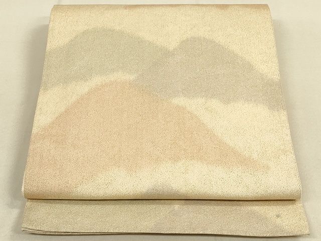 平和屋着物◎砂子綴れ 全通柄袋帯 重ね山文 金糸 逸品 DAAI2668ox