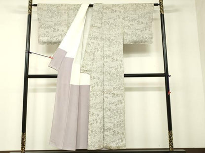 平和屋着物■上質なお召 人物風景文 正絹 逸品 DAAI2887ox
