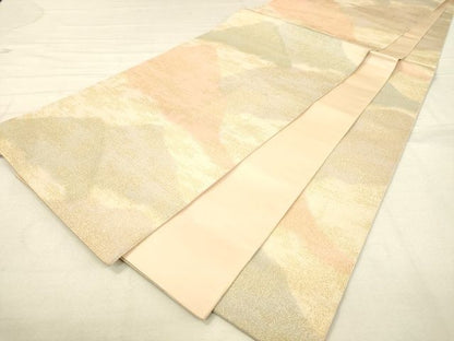 平和屋着物◎全通柄袋帯 砂子綴れ 重山 金糸 逸品 DAAI3800tw
