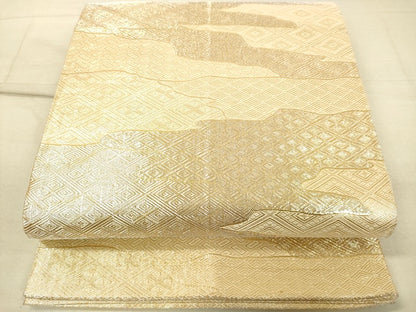 平和屋着物◎佐賀錦 六通柄袋帯 霞取り吉祥文 金糸 逸品 DAAI3960tw
