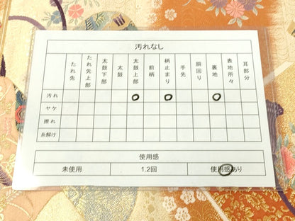 平和屋着物◎六通柄袋帯 唐織 冊子絵巻花文 金糸 逸品 DAAI3993tw
