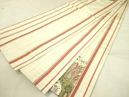 平和屋着物◎太鼓柄袋帯 吉祥花間道 逸品 DAAI4218yyy