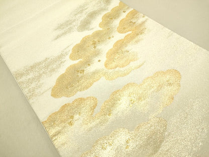 平和屋着物■綴れ 太鼓柄袋帯 雲重ね箔散らし文 金糸 逸品 DAAI4961du