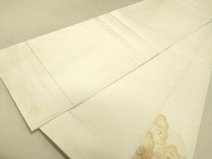 平和屋着物■綴れ 太鼓柄袋帯 雲重ね箔散らし文 金糸 逸品 DAAI4961du
