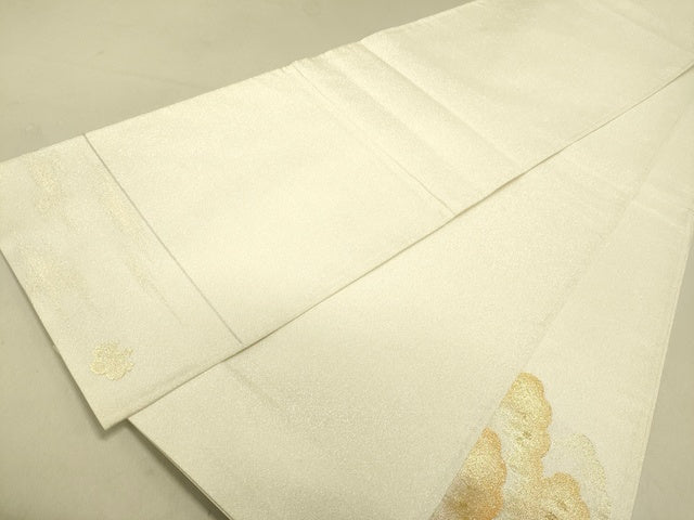 平和屋着物■綴れ 太鼓柄袋帯 雲重ね箔散らし文 金糸 逸品 DAAI4961du