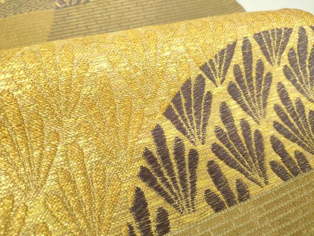 平和屋着物●六通柄袋帯　羅紗庵　吉祥花文　金糸　逸品　DAAI6737ps