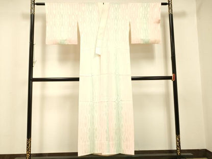 平和屋着物■長襦袢　無双仕立て　草花地紋　暈し染め　正絹　逸品　DAAJ0790cm