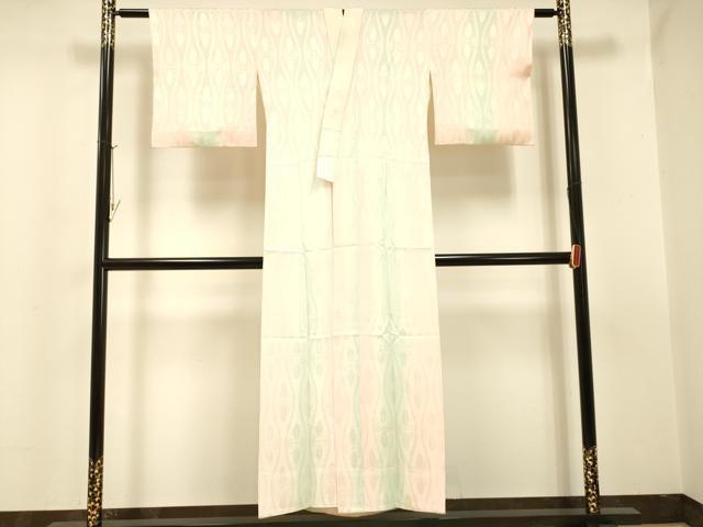 平和屋着物■長襦袢　無双仕立て　草花地紋　暈し染め　正絹　逸品　DAAJ0790cm