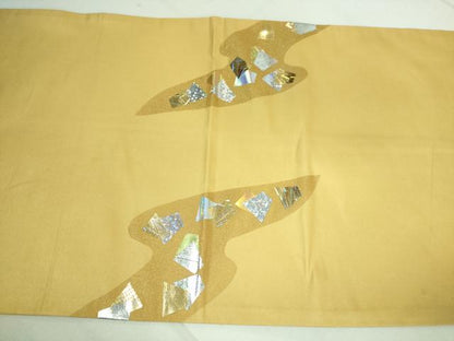 平和屋着物●太鼓柄袋帯 箔散らし 金彩 引箔 正絹 逸品 DAAJ1452ic