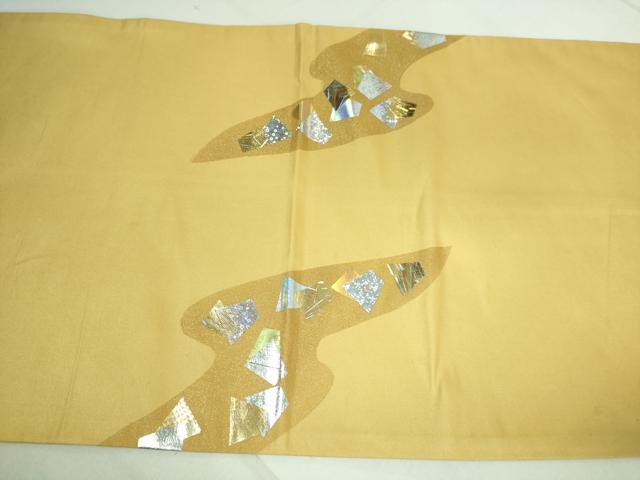 平和屋着物●太鼓柄袋帯 箔散らし 金彩 引箔 正絹 逸品 DAAJ1452ic