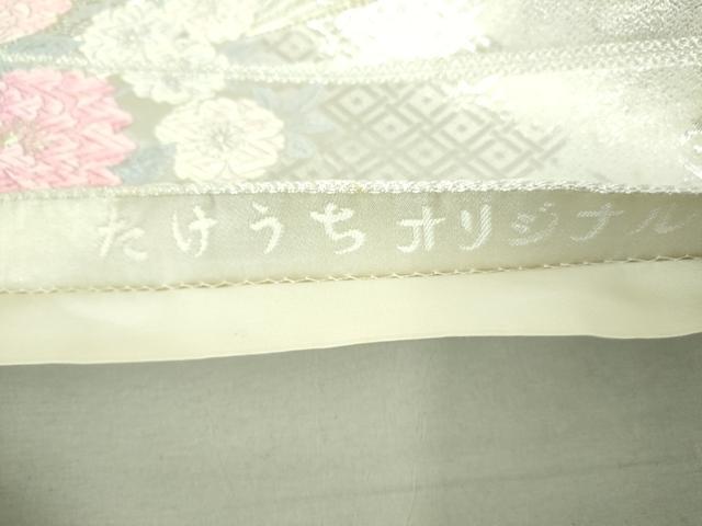 平和屋着物◎六通柄袋帯 唐織 文箱花文 金銀糸 逸品 DAAJ2606mz