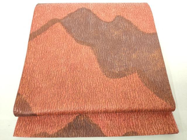 平和屋着物◎六通柄袋帯 重ね山文 金糸 逸品 DAAJ2633mz