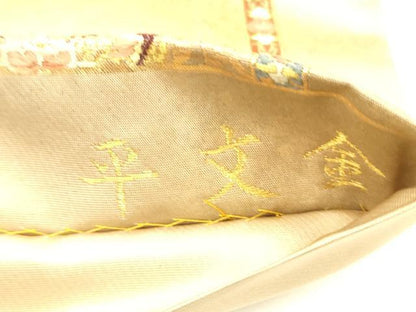 平和屋着物◎六通柄袋帯 華輪唐草紋 平文金 金糸 引箔 正絹 逸品 DAAJ2763zy