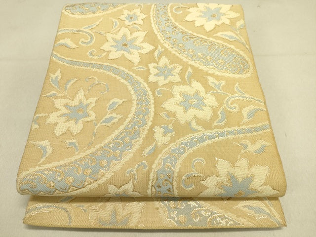 平和屋着物■六通柄袋帯 唐織 花唐草文 逸品 DAAJ3671jm