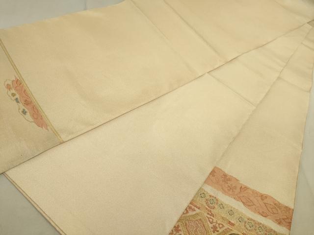 平和屋着物●太鼓柄袋帯 草花文 金糸 逸品 DAAJ3784jm