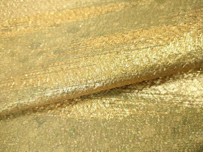 平和屋着物●六通柄袋帯 霞文 金糸 正絹 逸品 DAAJ3825jm