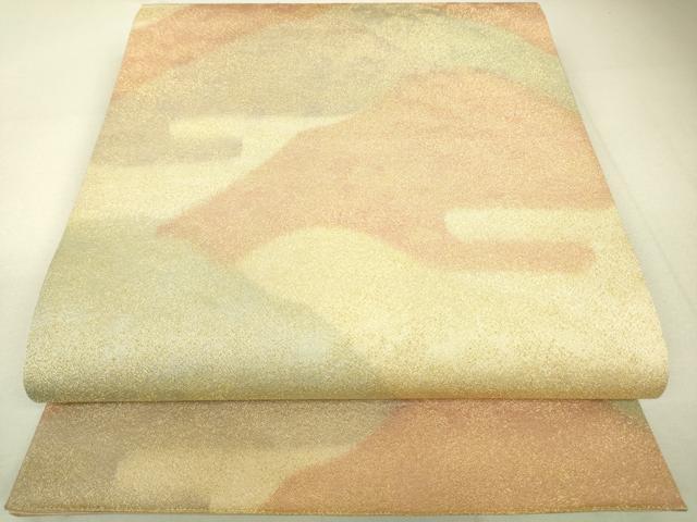 平和屋着物◎砂子綴れ 全通柄袋帯 重ね山文 金糸 逸品 DAAJ4154re