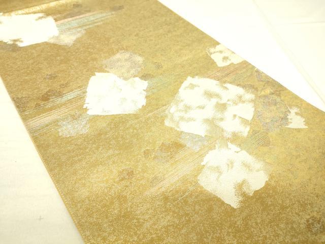 平和屋着物◎六通柄袋帯 破れ色紙文 金銀糸 引箔 正絹 逸品 DAAJ4374re