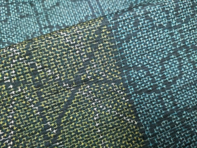 平和屋着物■上質な紬 色紙重ね文 逸品 DAAJ4622tw