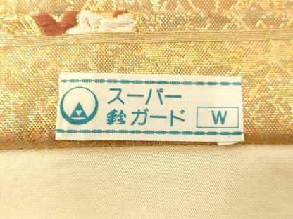 平和屋着物◎六通柄袋帯 唐織 籬花蝶文 金糸 引箔 鈴乃屋扱い 逸品 DAAJ4746tw
