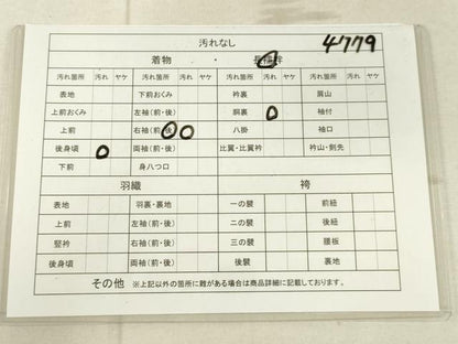 平和屋着物■長襦袢 無双仕立て 草花地紋 暈し染め 洗える着物 DAAJ4779tw
