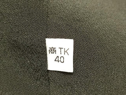 平和屋着物■豪華黒留袖 遠山群れ鶴文 金彩 正絹 逸品 DAAJ5154rt