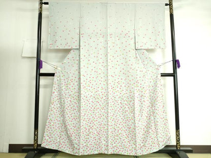 平和屋着物●付下げ 舞花文 正絹 逸品 DAAJ5464ic