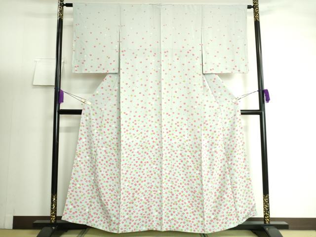 平和屋着物●付下げ 舞花文 正絹 逸品 DAAJ5464ic