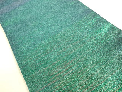 平和屋着物●両面 太鼓柄袋帯 刺繍 流水花文 金糸 正絹 逸品 DAAJ5553du
