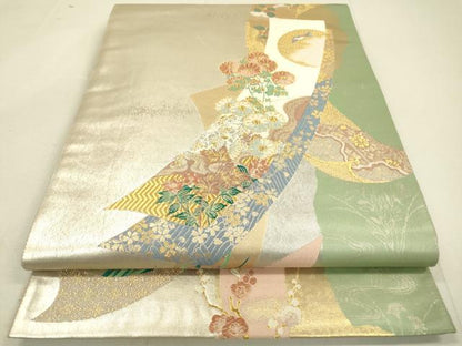 平和屋着物●六通柄袋帯 唐織 巧琳彩宴 引箔 正絹 逸品 DAAJ6451fe