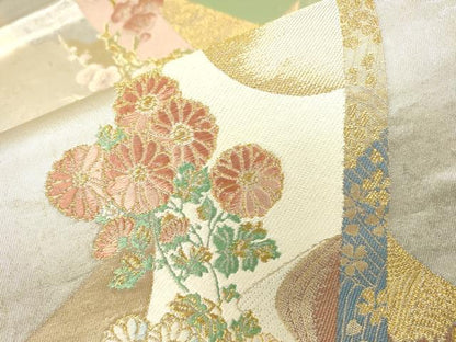 平和屋着物●六通柄袋帯 唐織 巧琳彩宴 引箔 正絹 逸品 DAAJ6451fe