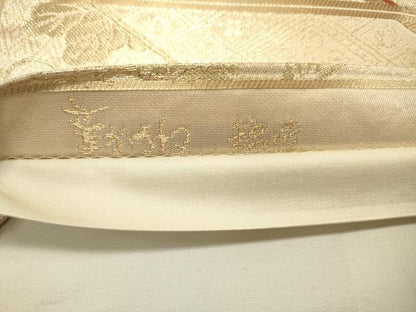 平和屋着物◎六通柄袋帯 唐織 華がさね 錦匠 金糸 正絹 逸品 DAAJ7735fc