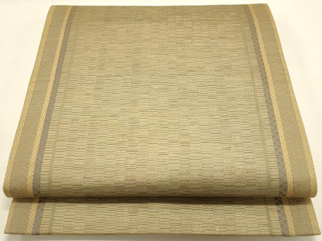 平和屋着物◎六通柄袋帯 変わり間道 金糸 正絹 逸品 DAAJ7770fc