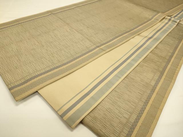 平和屋着物◎六通柄袋帯 変わり間道 金糸 正絹 逸品 DAAJ7770fc