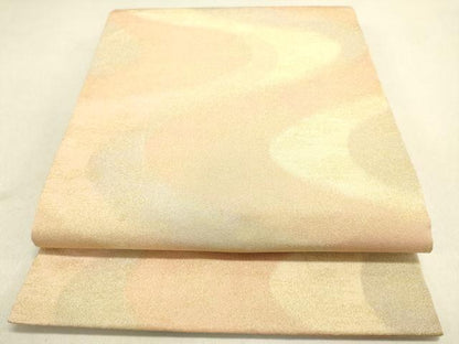 平和屋着物◎砂子綴れ 全通柄袋帯 流水文 金糸 正絹 逸品 DAAJ8006ob